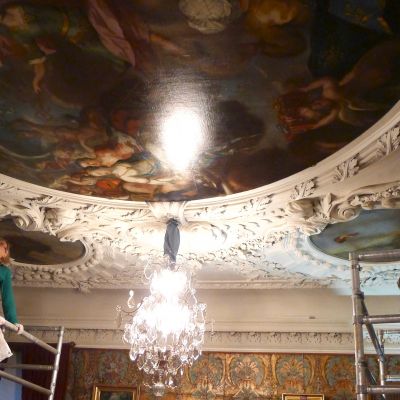 Under konservering av plafonden
